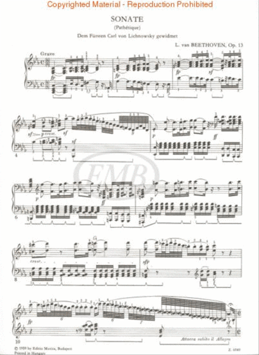 Sonata, Op. 13, C minor (