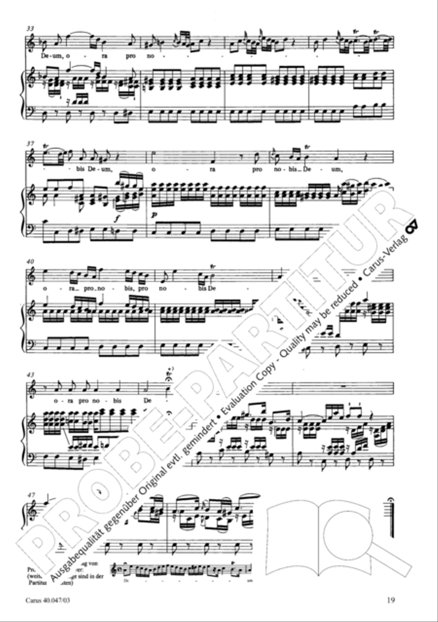 Regina coeli in C major 4-Part scores gallery preview page 20