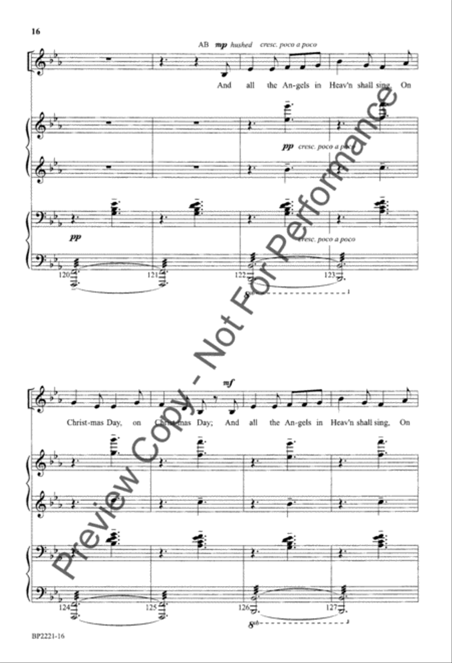I Saw Three Ships - Hudson 4-Part scores gallery preview page 17