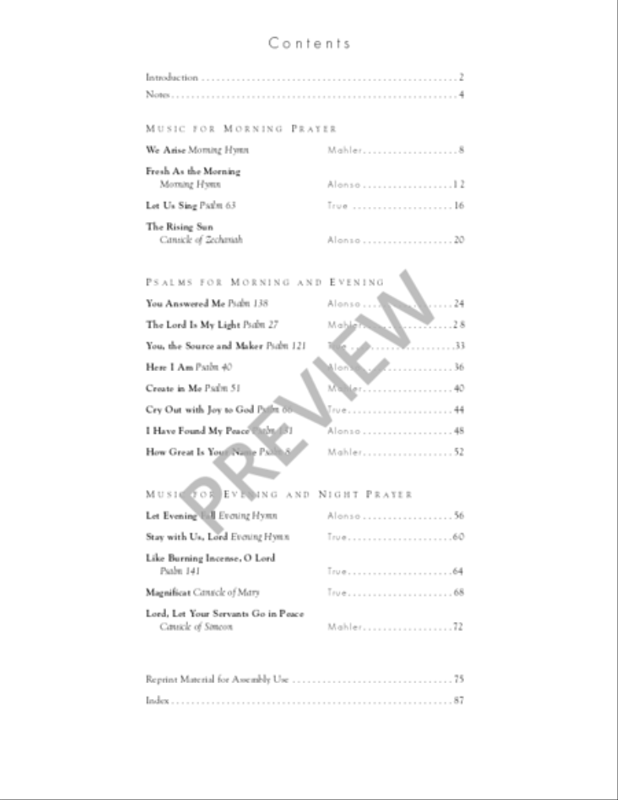 As Morning Breaks and Evening Sets Flute scores gallery preview page 5