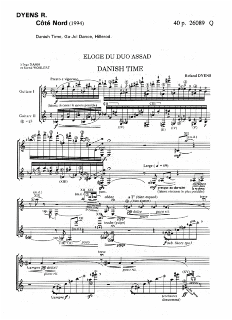 Cote Nord Acoustic Guitar scores gallery preview page 2