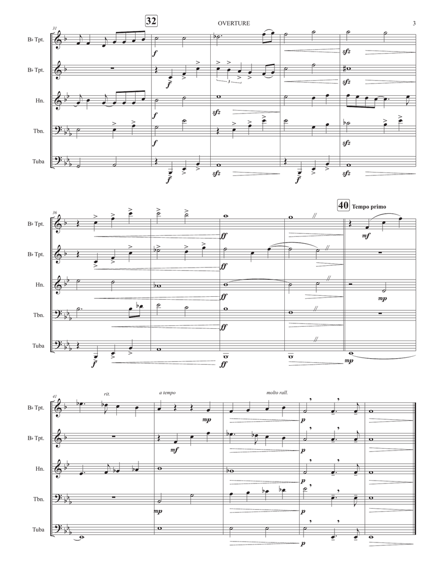 Overture Overture Brass Ensemble scores gallery preview page 3