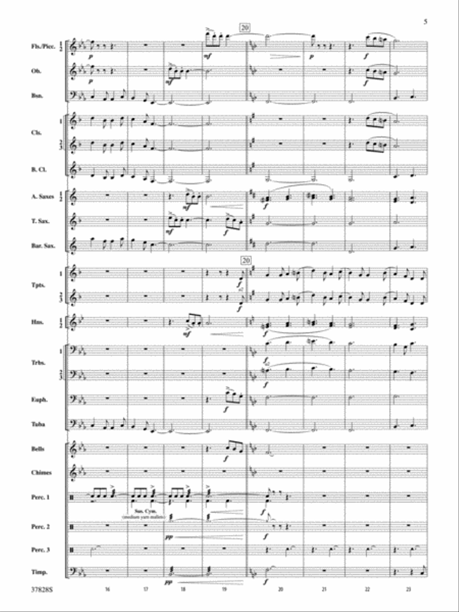I Saw Three Ships: Score Concert Band scores gallery preview page 5