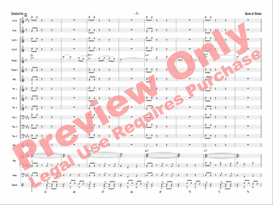 Game of Bones Game of Bones Jazz Ensemble scores gallery preview page 12