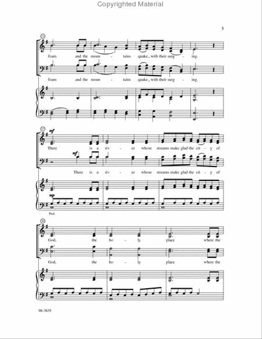 God Is Our Refuge and Strength 4-Part scores gallery preview page 3