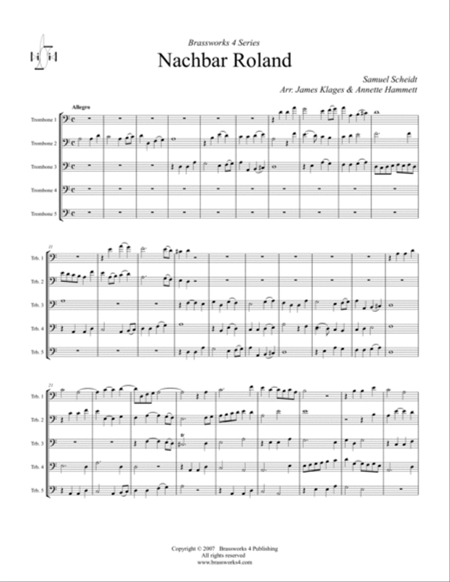 Nachbar Roland Trombone scores gallery preview page 2