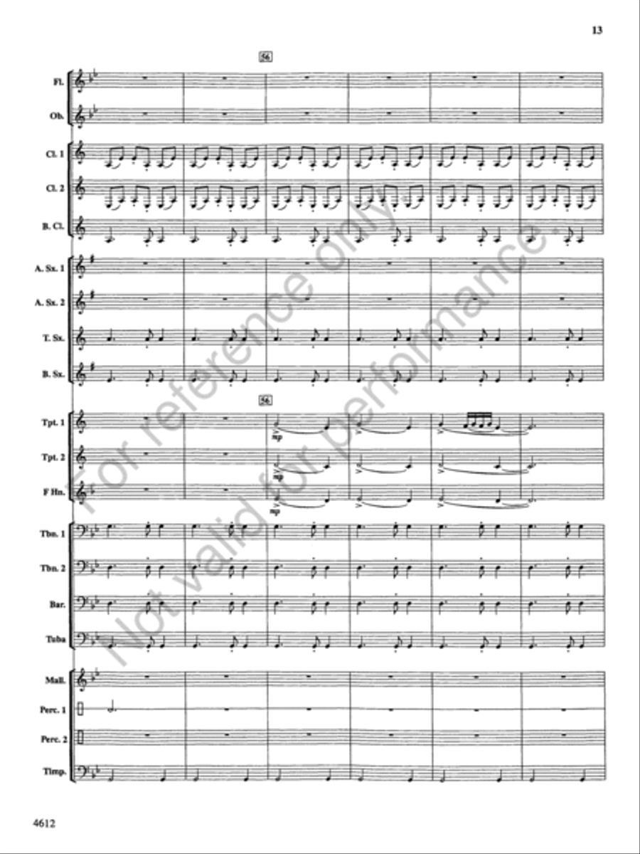 Themes from the Nutcracker Concert Band scores gallery preview page 14