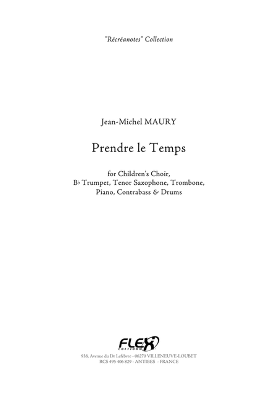 Prendre le Temps Children's Choir scores gallery preview page 1