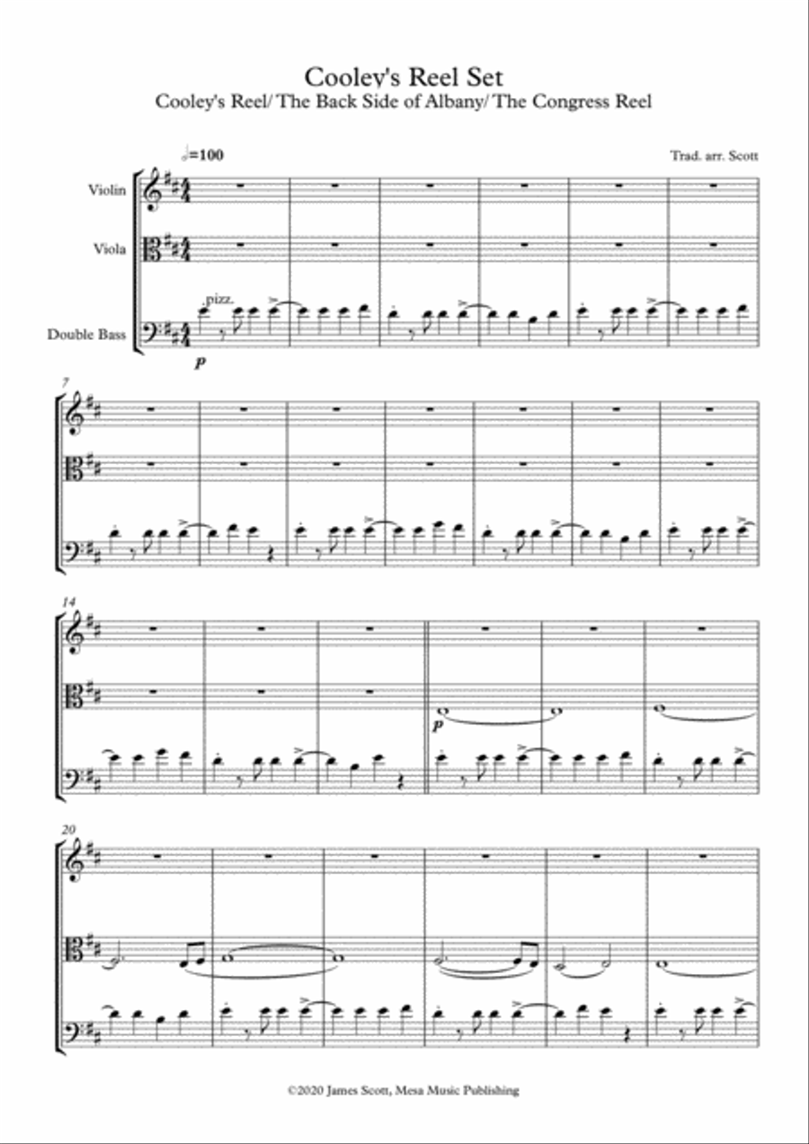 Cooley's Reel Set String Trio scores gallery preview page 2