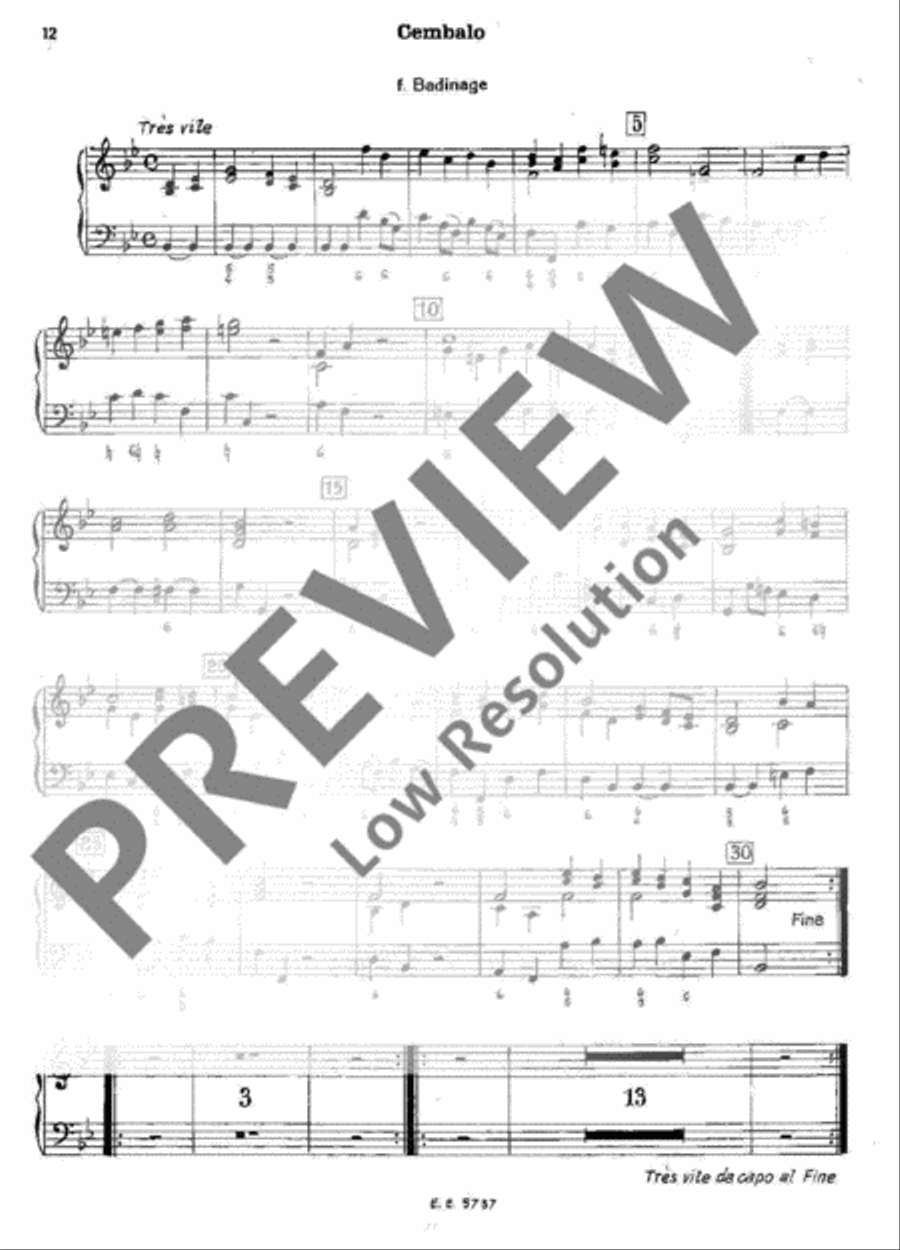 Musique de table Musique de table Harpsichord scores gallery preview page 13