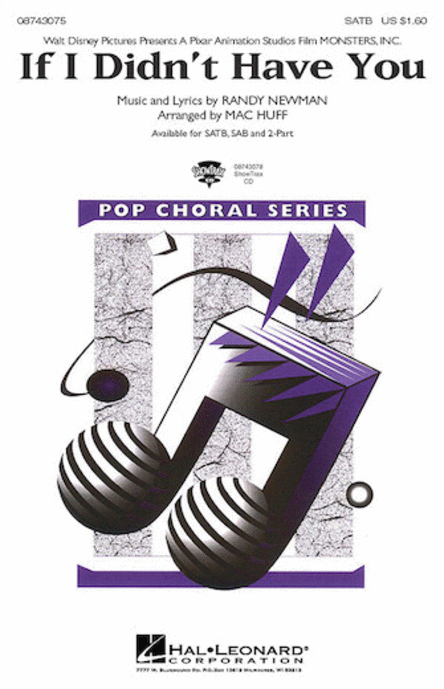 If I Didn't Have You (from Monsters, Inc.) Show Choir scores gallery preview page 1