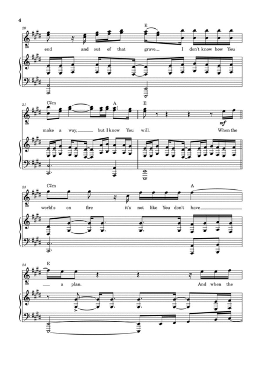 Know You Will Piano, Vocal, Guitar scores gallery preview page 5