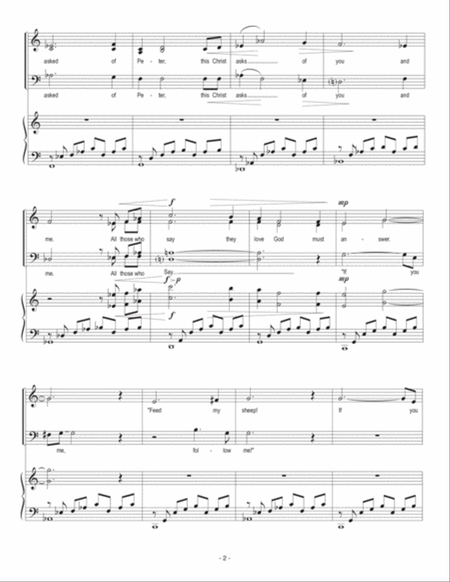 Follow Me Choir scores gallery preview page 2