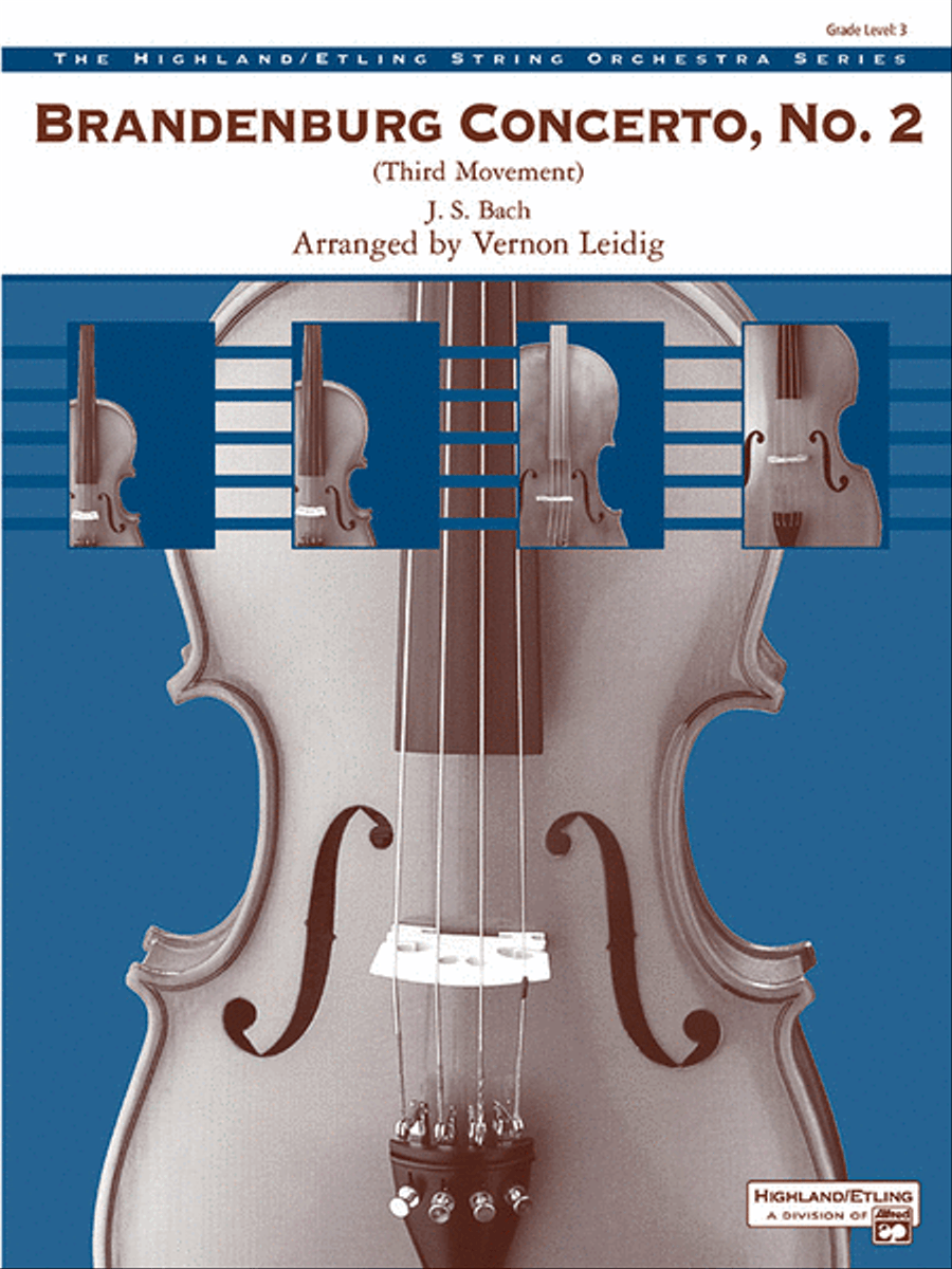 Brandenburg Concerto No. 2 (3rd Movement) by Johann Sebastian Bach String Orchestra - Sheet Music