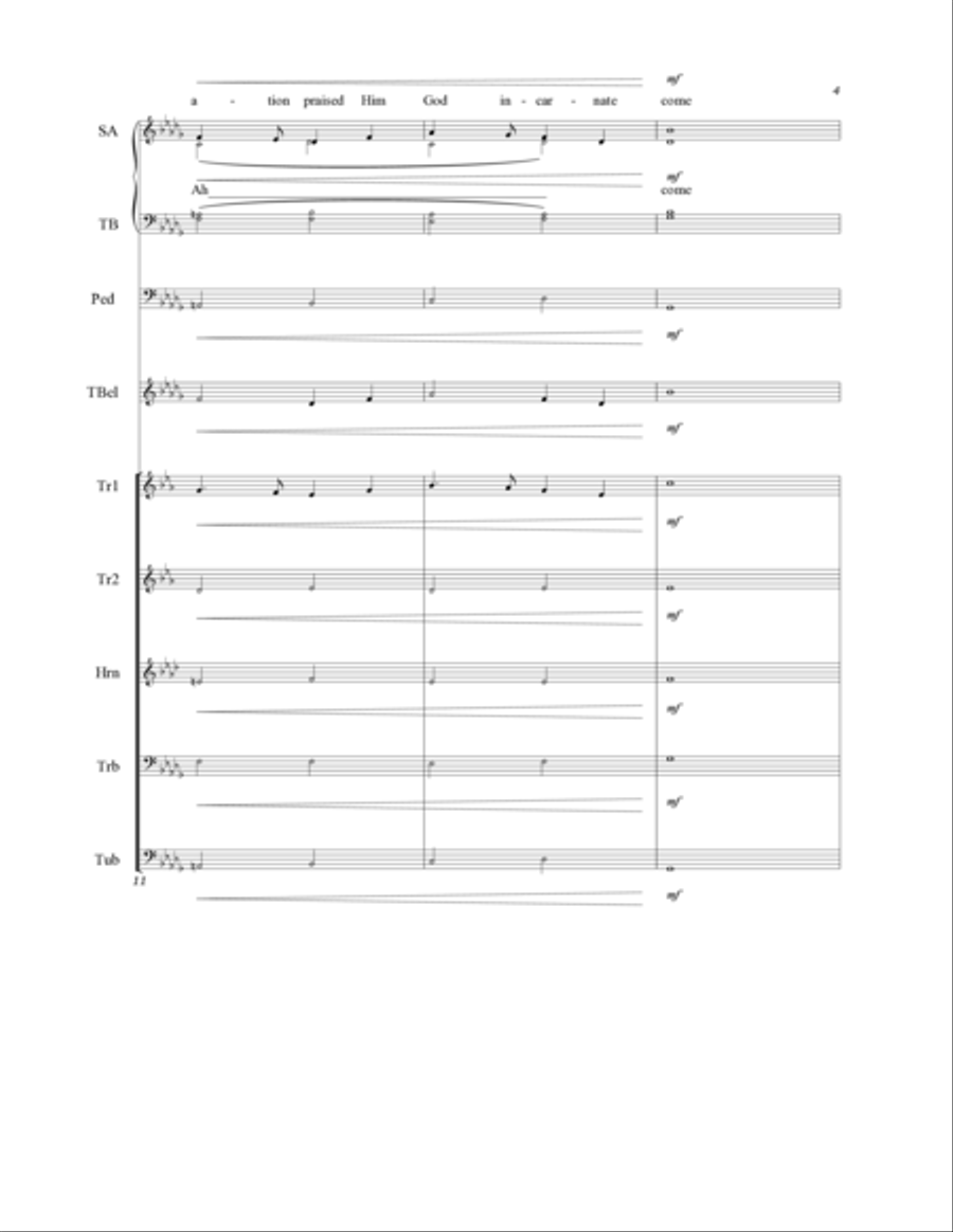 Christmas Hymn 4-Part scores gallery preview page 5