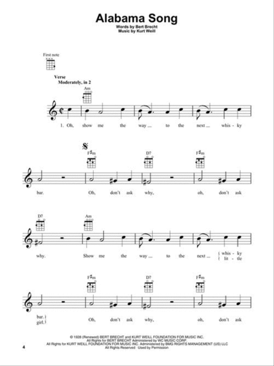 The Doors for Ukulele Ukulele scores gallery preview page 5