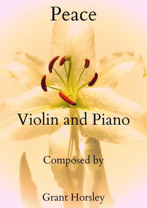 Book cover for "Peace" for Violin and Piano