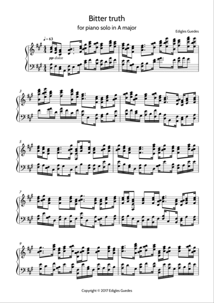 Bitter truth Bitter truth Piano Method scores gallery preview page 2