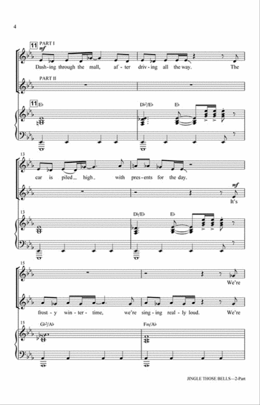 Jingle Those Bells Jingle Those Bells 2-Part scores gallery preview page 3