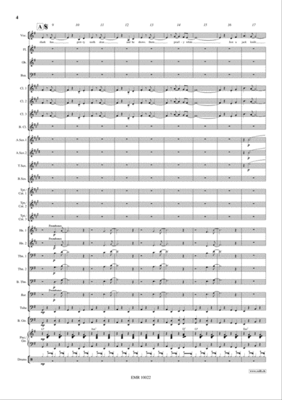 Mack The Knife Concert Band scores gallery preview page 5