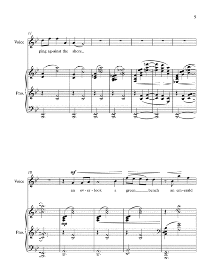 Summer Scenes Summer Scenes High Voice scores gallery preview page 5