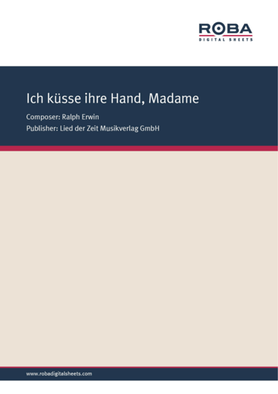 Ich kusse ihre Hand, Madame Voice scores gallery preview page 1