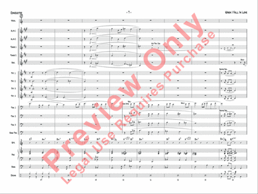 When I Fall in Love When I Fall in Love Jazz Ensemble scores gallery preview page 10