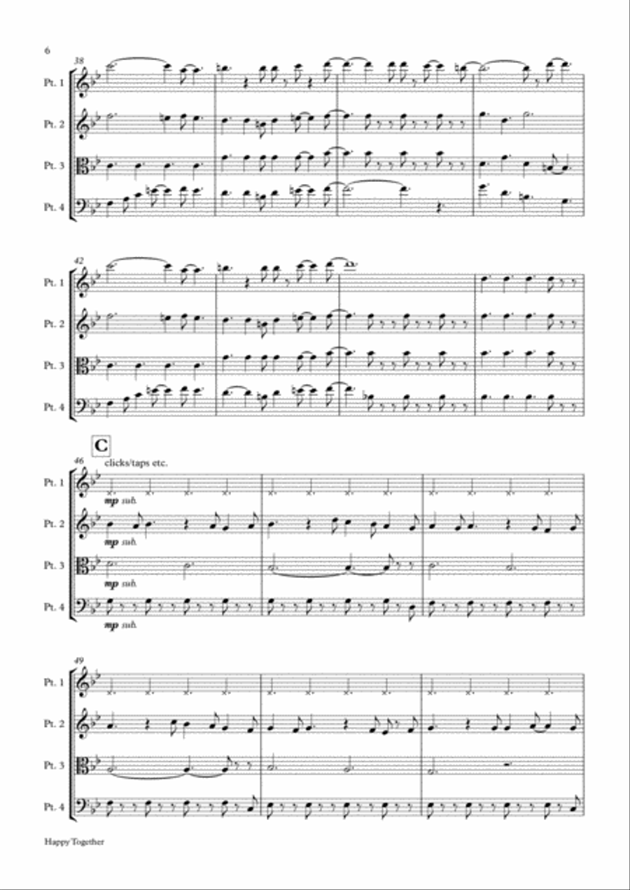 Happy Together Small Ensemble scores gallery preview page 6