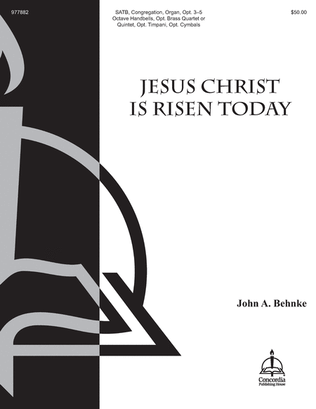 Book cover for Jesus Christ Is Risen Today (Full Score) (Behnke)