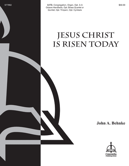 Jesus Christ Is Risen Today (Full Score) (Behnke) image number null