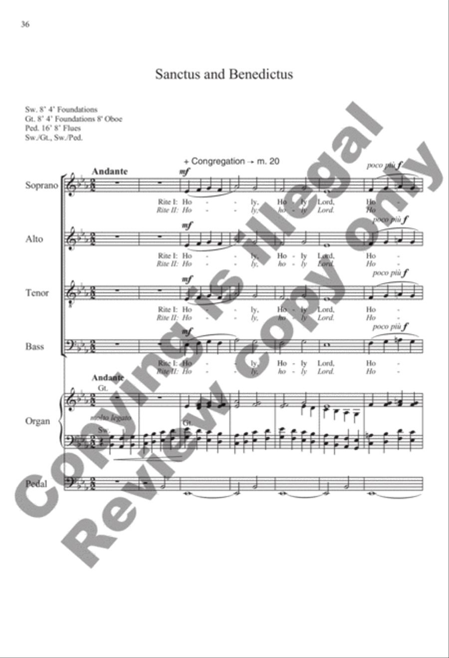 Selected Sacred Choral Works of Julian Wachner, Volume 1 4-Part scores gallery preview page 38
