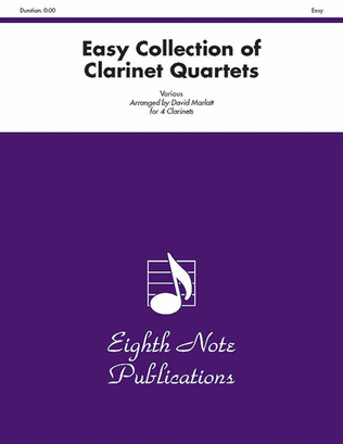 Book cover for Easy Collection of Clarinet Quartets