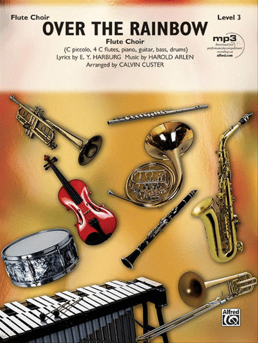 Over the Rainbow Flute Choir scores gallery preview page 1