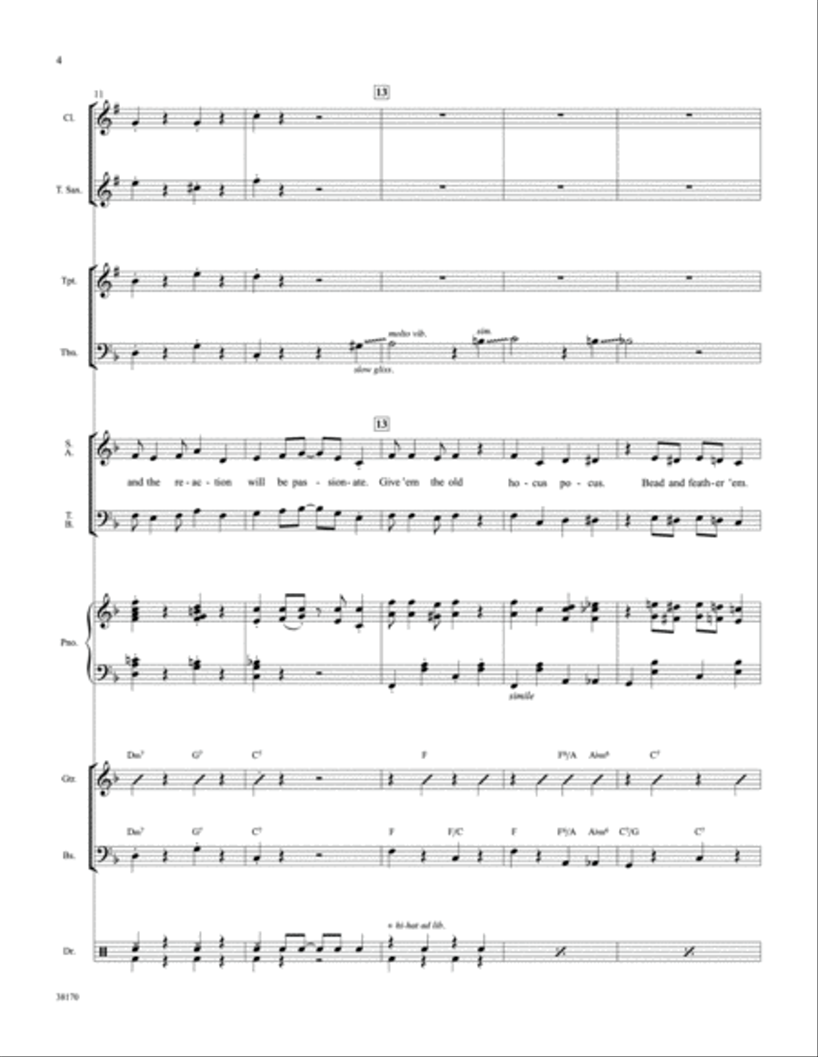 Razzle Dazzle Choir scores gallery preview page 4