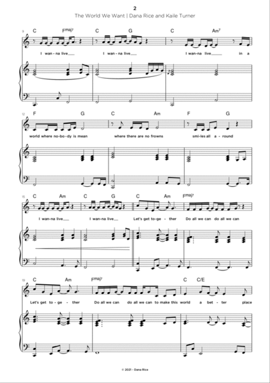 The World We Want The World We Want Voice scores gallery preview page 2
