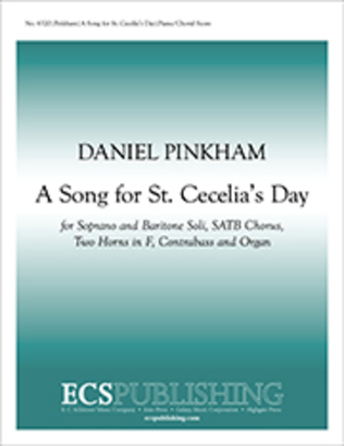 Book cover for A Song for St. Cecilia's Day (Piano/Choral Score)
