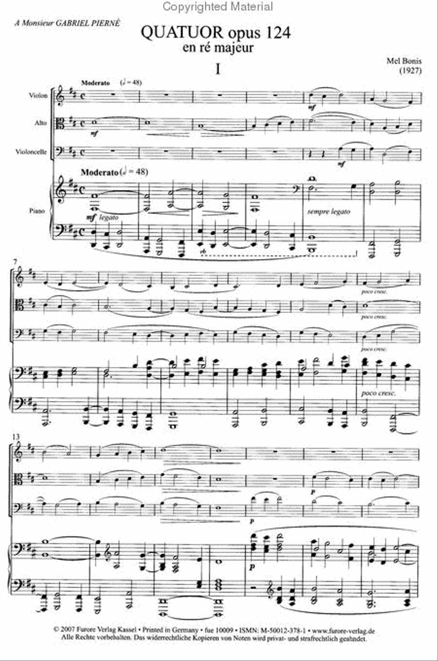Piano Quartet in D Major Piano Quartet scores gallery preview page 2