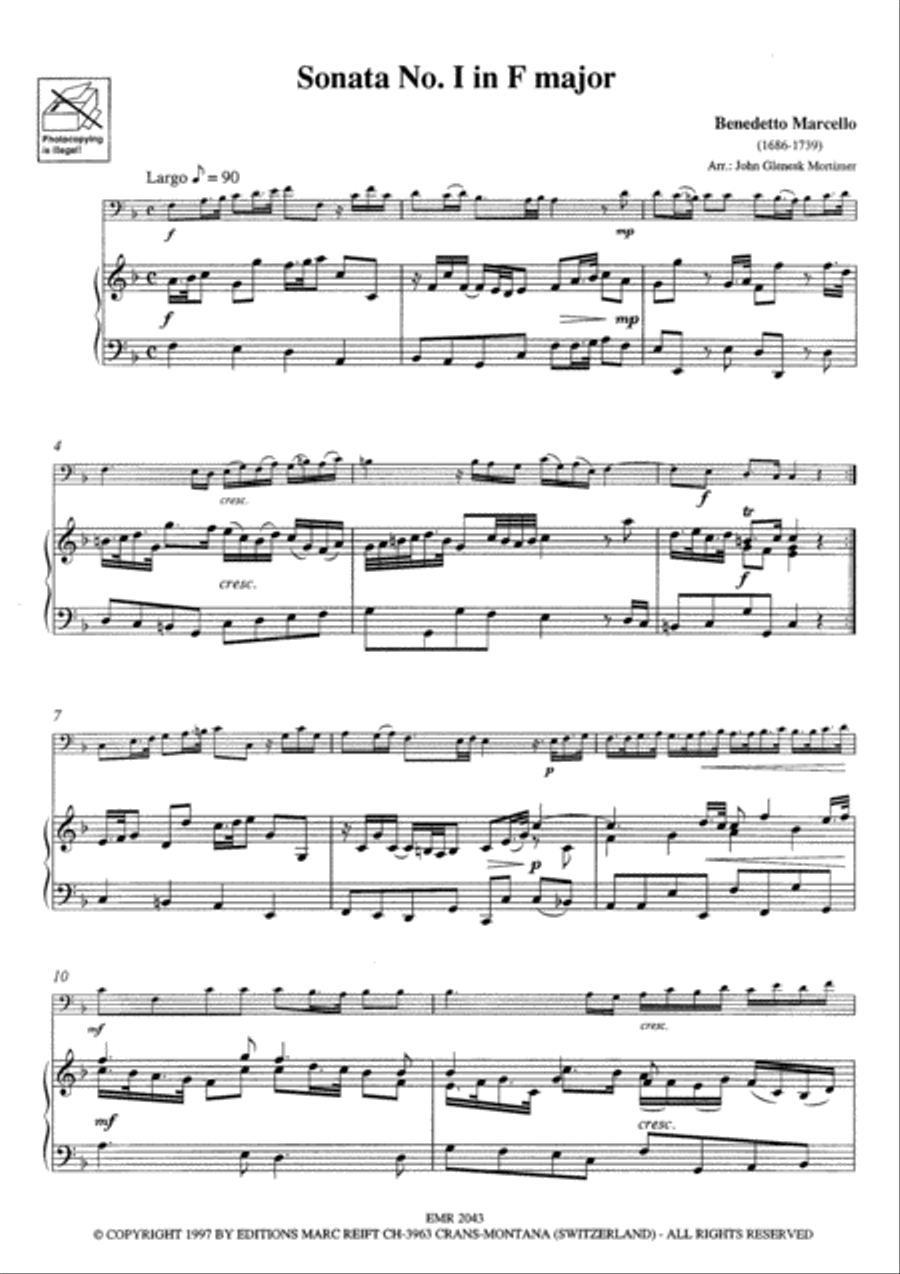 Sonata No. 1 in F Major Organ scores gallery preview page 3