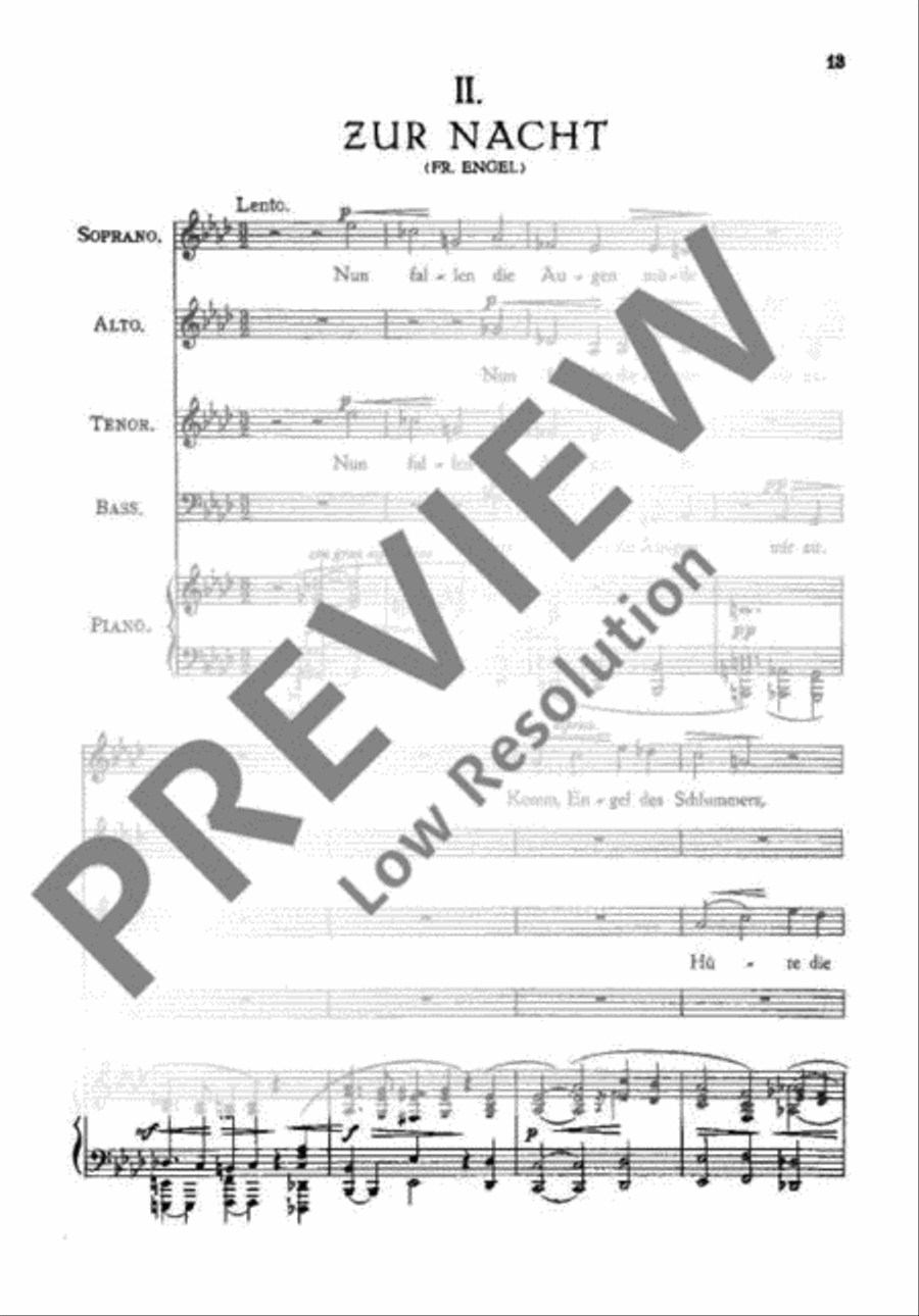 Drei Chöre 4-Part scores gallery preview page 16