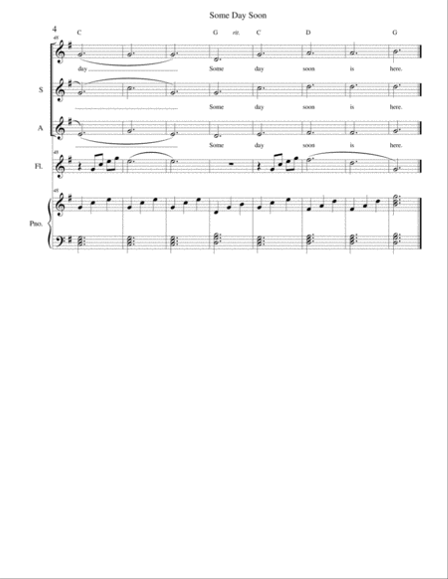 Some Day Soon - wedding - vocal trio and piano with optional instruments Piano, Vocal, Guitar scores gallery preview page 4