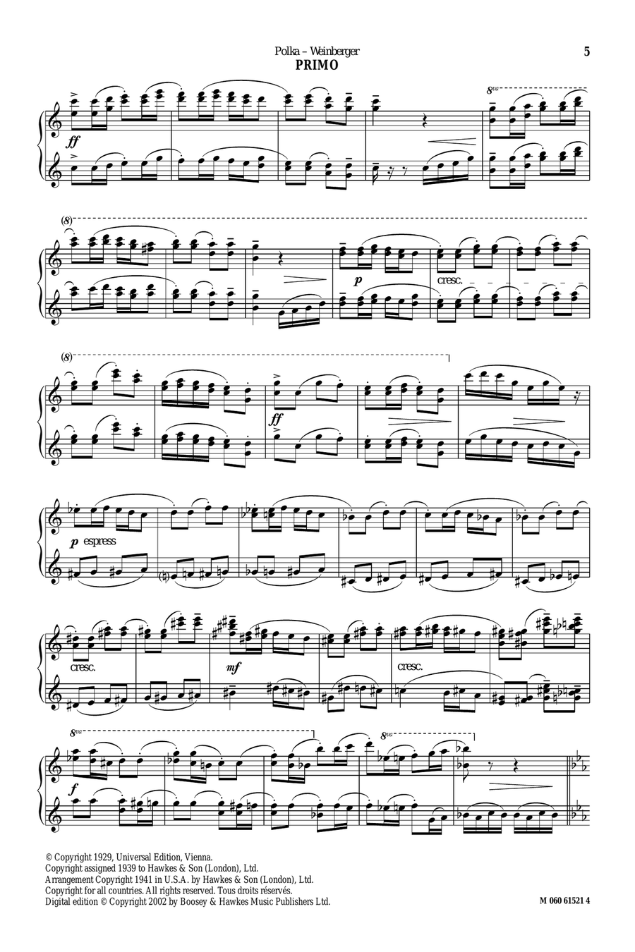 Polka (from Schwanda The Bagpiper) Bagpipe scores gallery preview page 4
