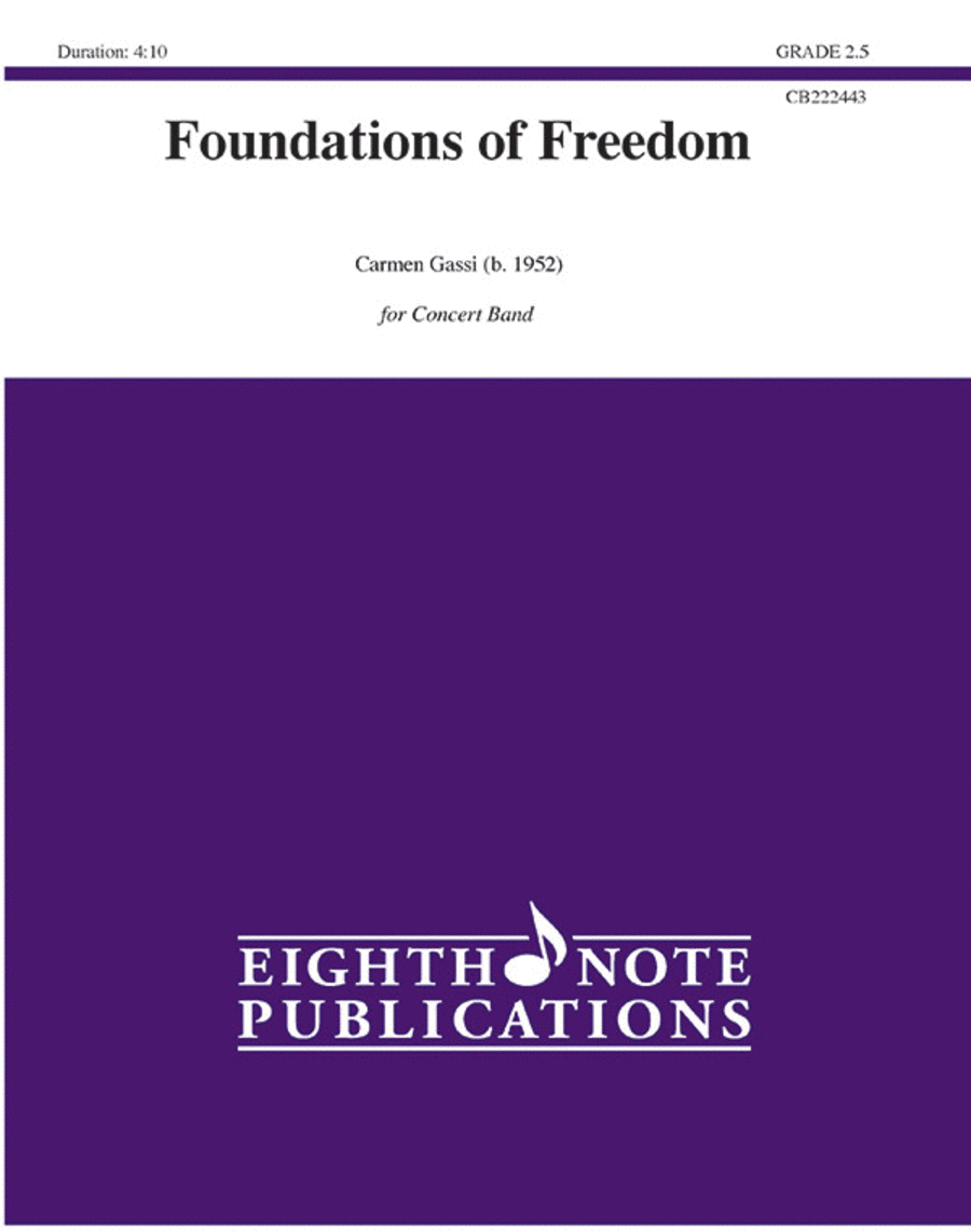 Foundations of Freedom Foundations of Freedom Concert Band scores gallery preview page 1