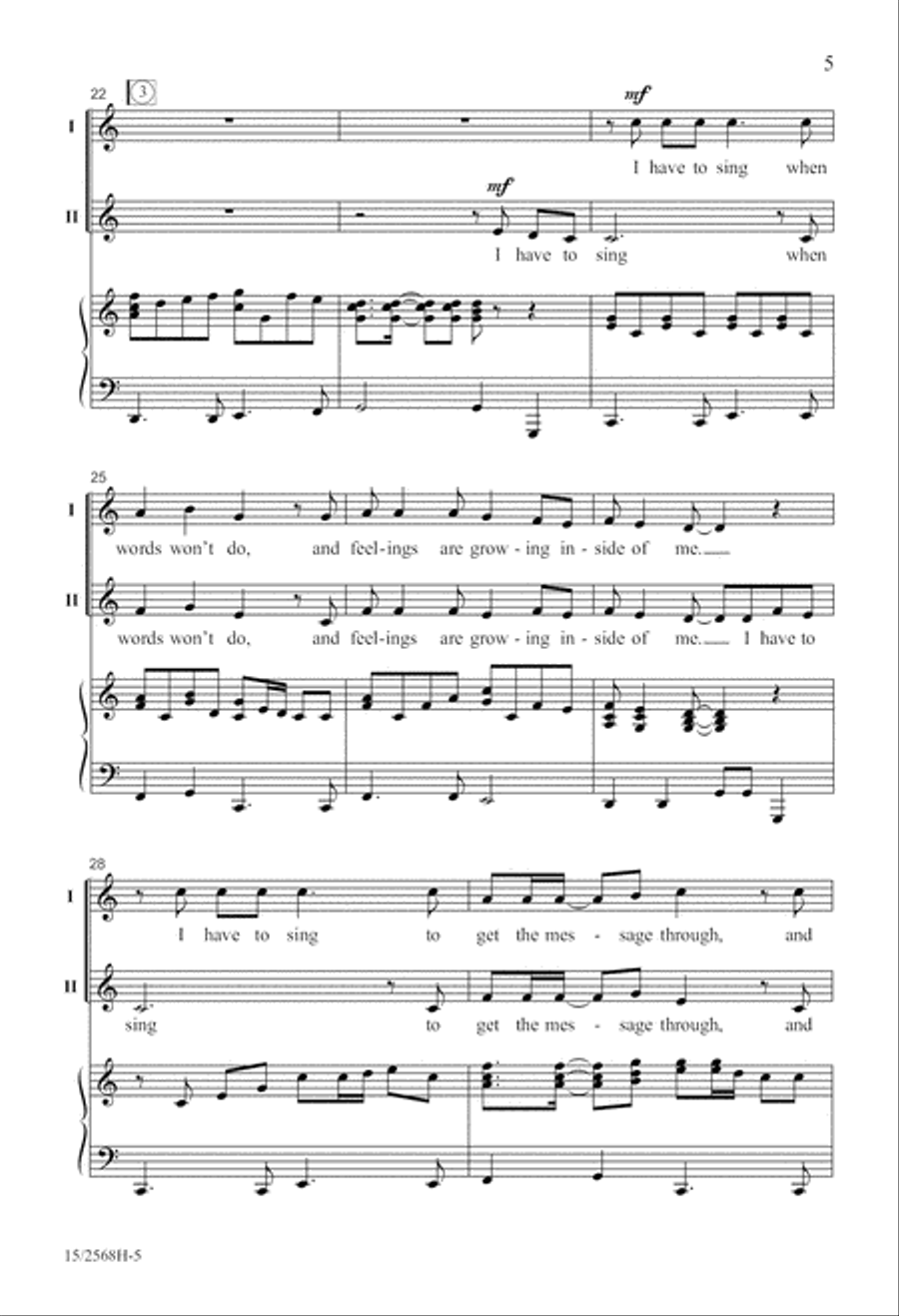 I Have to Sing! 2-Part scores gallery preview page 6