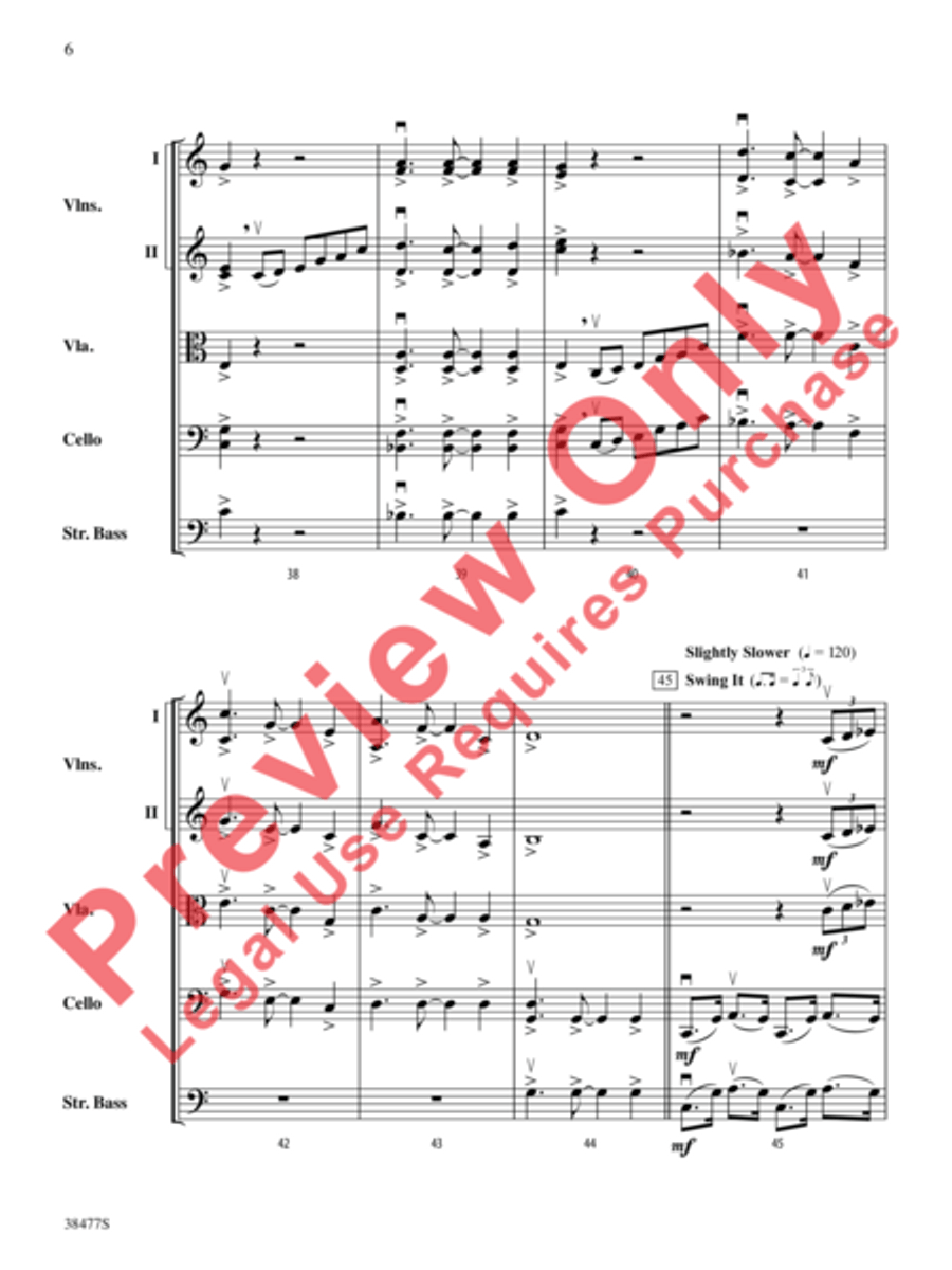 Western Skies Western Skies String Orchestra scores gallery preview page 7