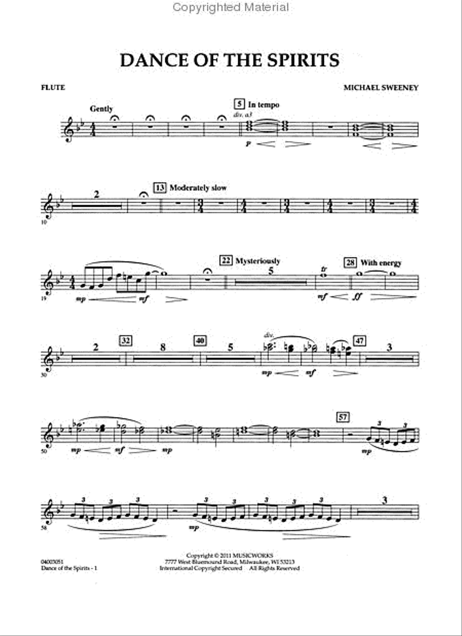 Dance of the Spirits Dance of the Spirits Concert Band scores gallery preview page 4