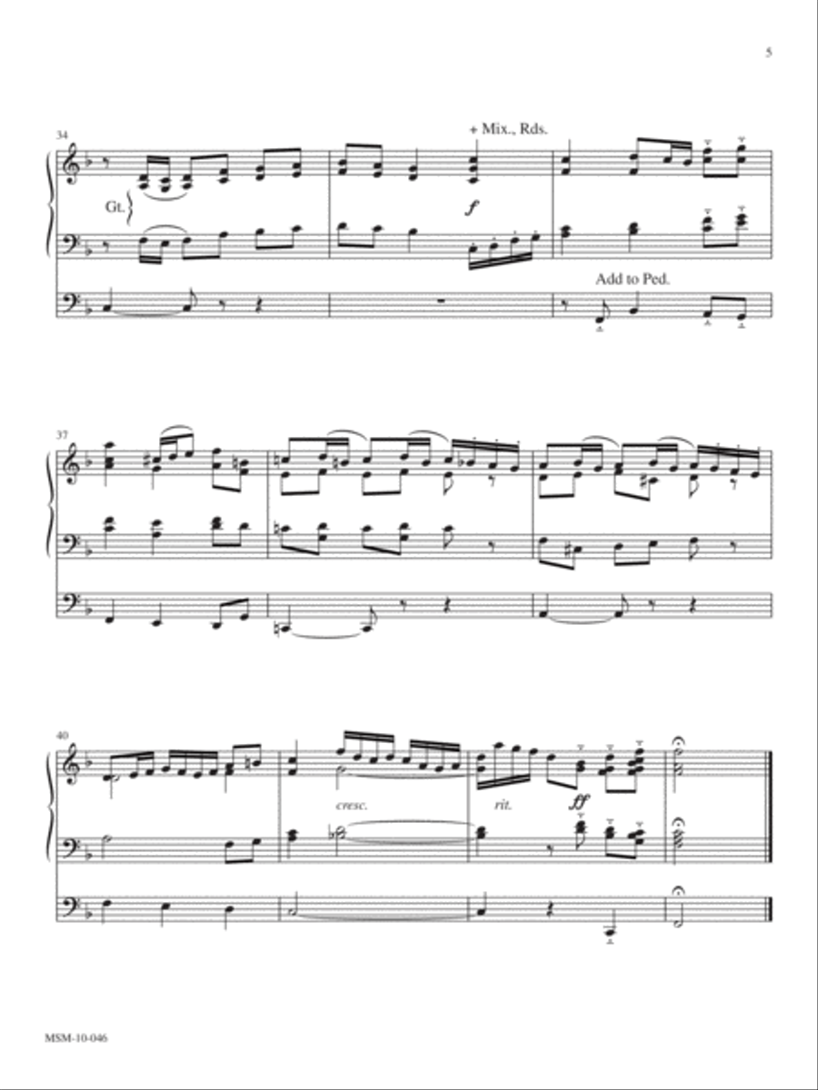 Six Voluntaries for Organ, Set 3 Organ scores gallery preview page 4