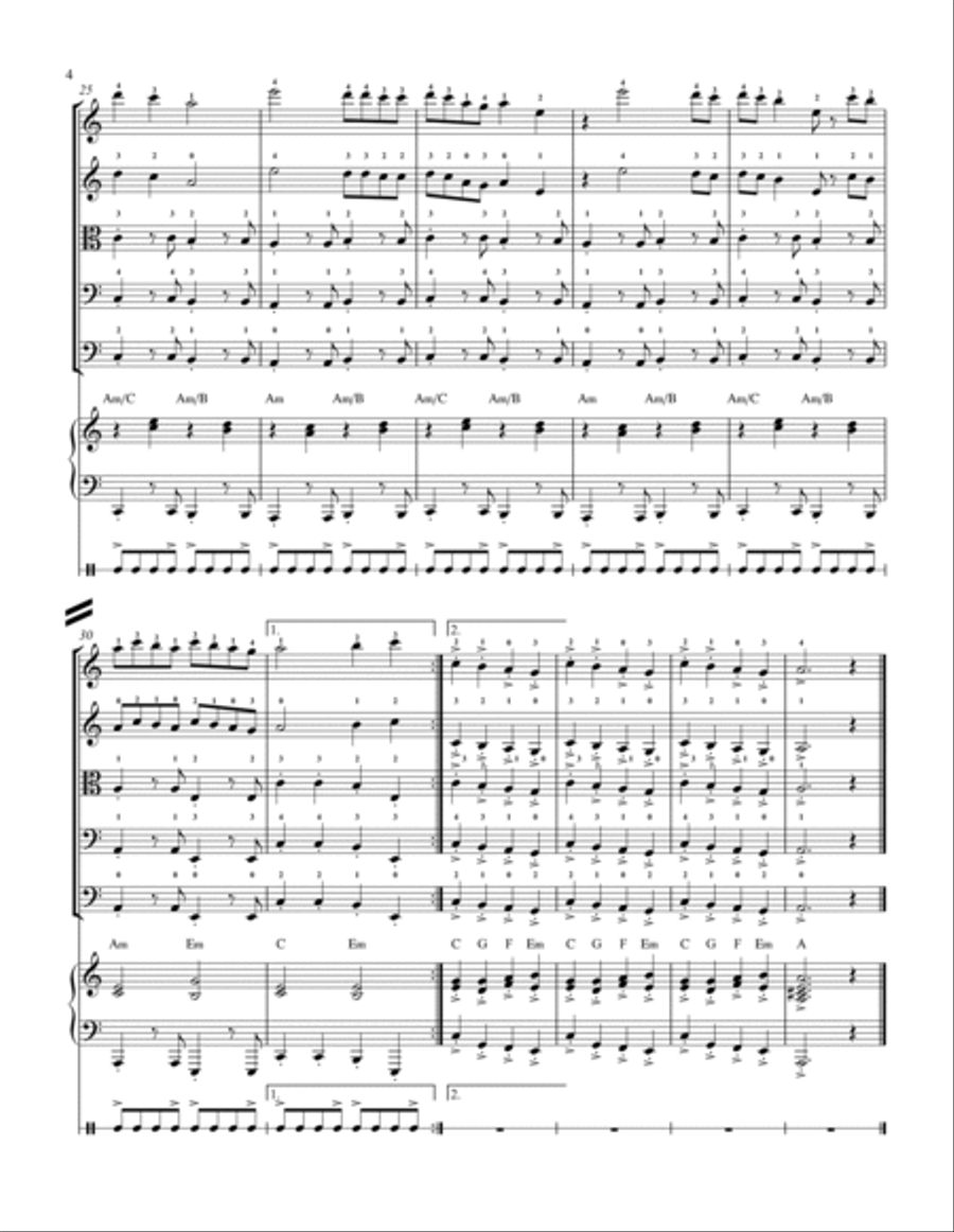 Missed the Bus, Had to Walk... Small Ensemble scores gallery preview page 4