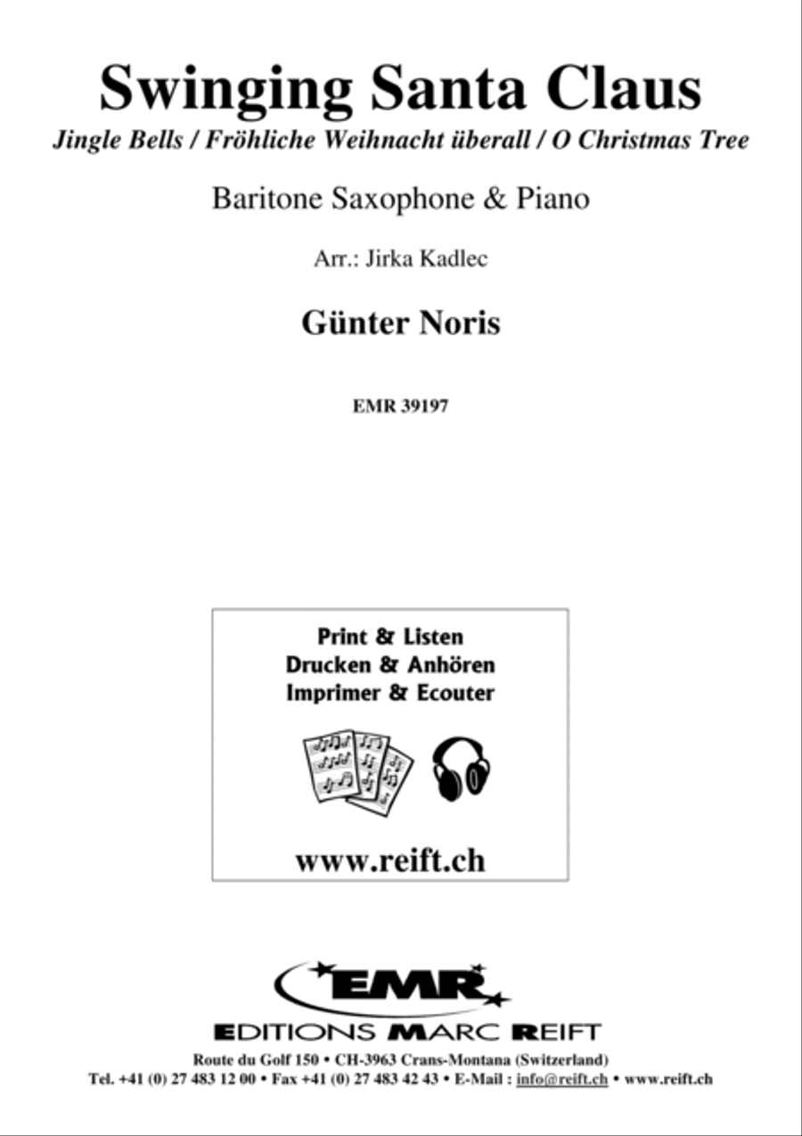 Swinging Santa Claus Swinging Santa Claus Baritone Saxophone scores gallery preview page 1