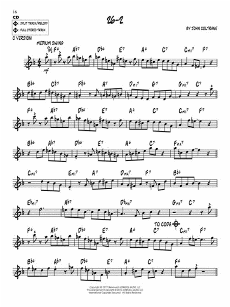 John Coltrane Favorites C Instrument scores gallery preview page 6