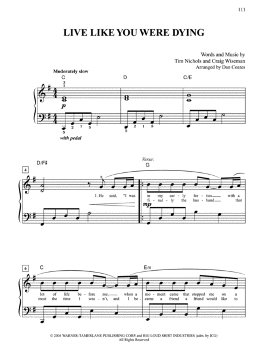 Top 50 Country Hits Top 50 Country Hits Easy Piano scores gallery preview page 3